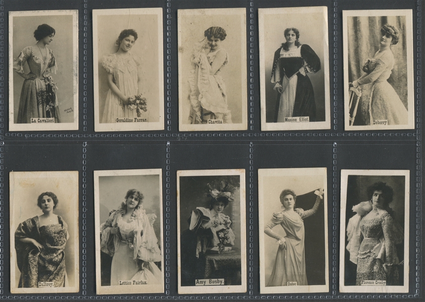 T401-2 American Tobacco Company Actresses (Blue Net Back) Lot of (20) Cards