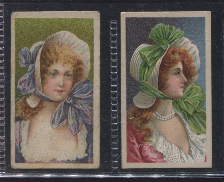 T440-15 British American Tobacco Actresses (Stippled Background) Lot of (2) Cards