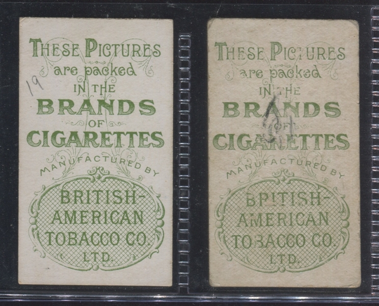 T440-15 British American Tobacco Actresses (Stippled Background) Lot of (2) Cards