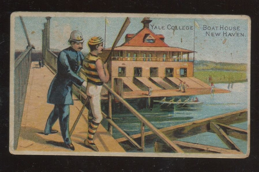 N281 Buchner American Scenes With a Policeman - Yale College Boat House, New Haven