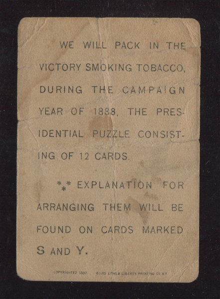 N291 Buchner Presidential Puzzle Cards - R