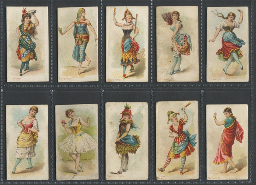 N186 Kimball Dancing Women Lot of (10) Cards