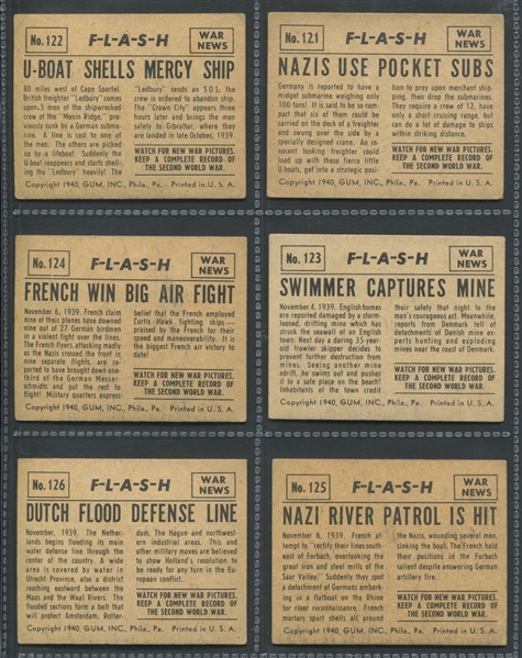 R165 Gum Inc War News Pictures F*L*A*S*H Complete Subset (24)