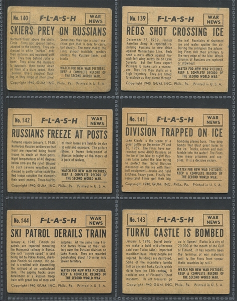 R165 Gum Inc War News Pictures F*L*A*S*H Complete Subset (24)