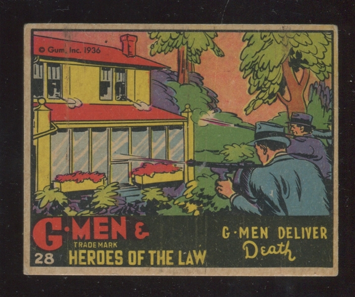 R60 Gum Inc G-Men and the Heroes of the Law #28 G0-Men Deliver Death