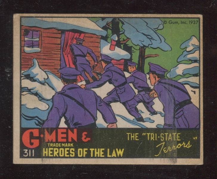 R60 Gum Inc G-Men and the Heroes of the Law #311 The Tri-State Terrors