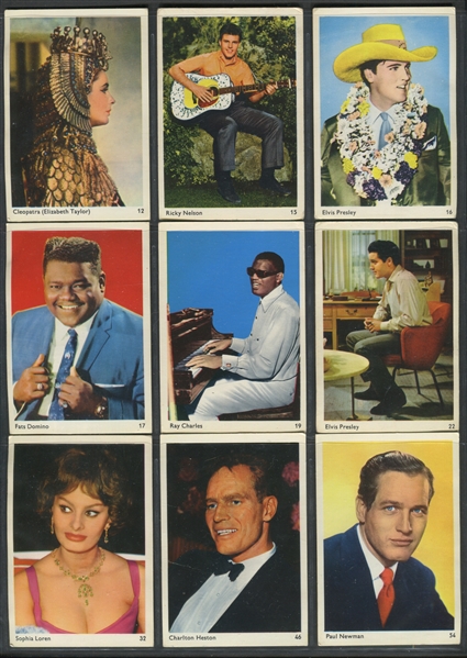 1950's Anonymous Leaf Sales Ltd Large Format Near Set (94/100) w/Multiple Presley's