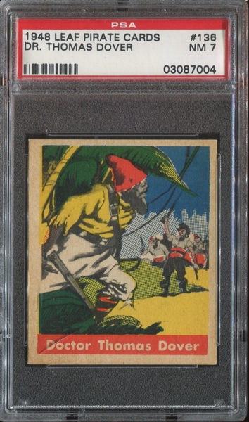 1949 Leaf Pirate Cards #136 Dr. Thomas Dover PSA7 NM