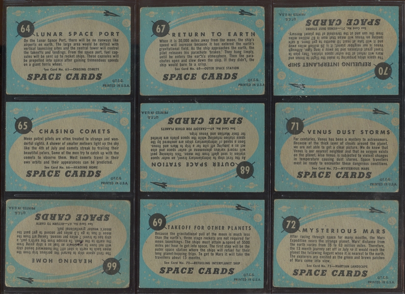 1957 Topps Space Complete Set of (88) Cards