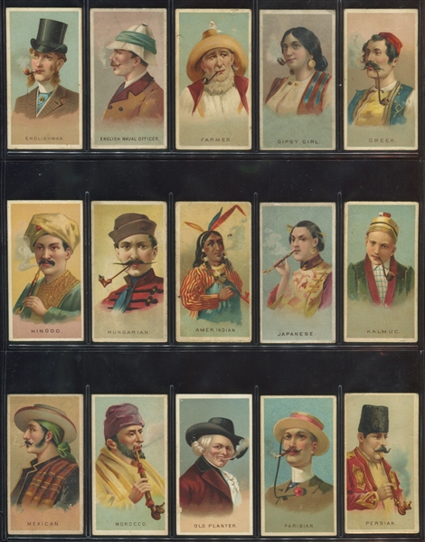 N33 Allen & Ginter World's Smokers Near Complete Set (47/50) Cards