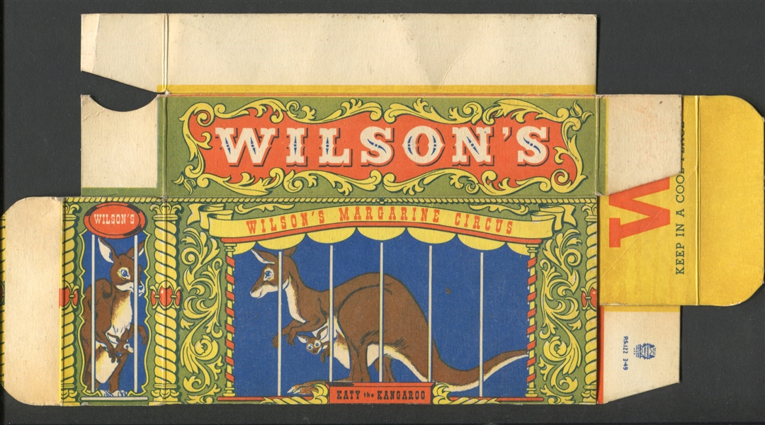 F-UNC Wilson's Margarine Circus Katy the Kangaroo Complete Box
