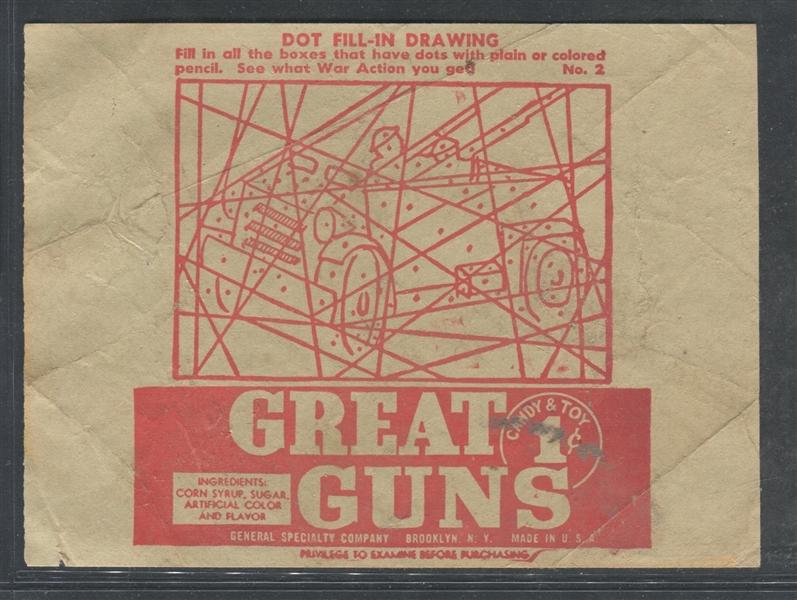 General Specialty Great Guns Lot of (3) Wrappers