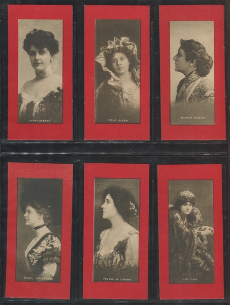 1910's Star Souvenir Series Actresses Photogelatin Reproductions Lot of (6)