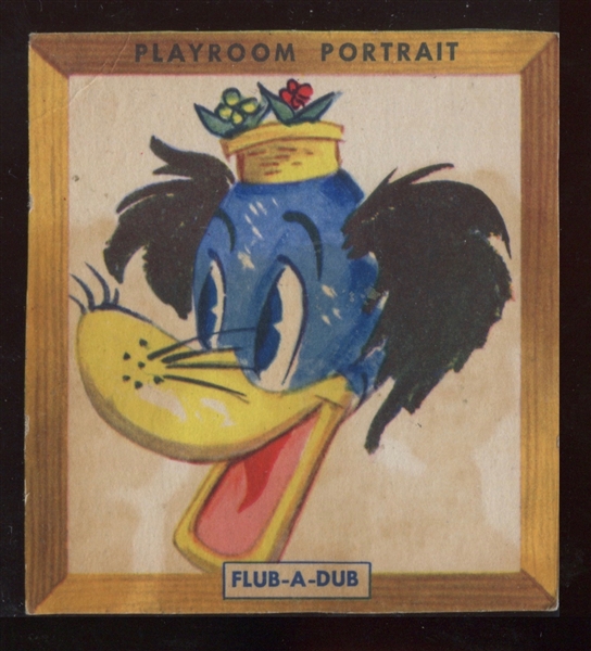 F376-1 Blue Bonnet Margarine Playroom Portrait Flub-a-Dub Type Card