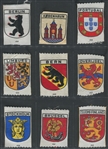Interesting Lot of (25) Mostly European Colorful Crest Silks
