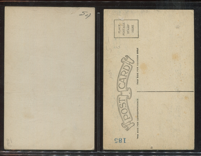 W-UNC Exhibit/Mutoscope Rudolph Valentino Lot of (2) Cards