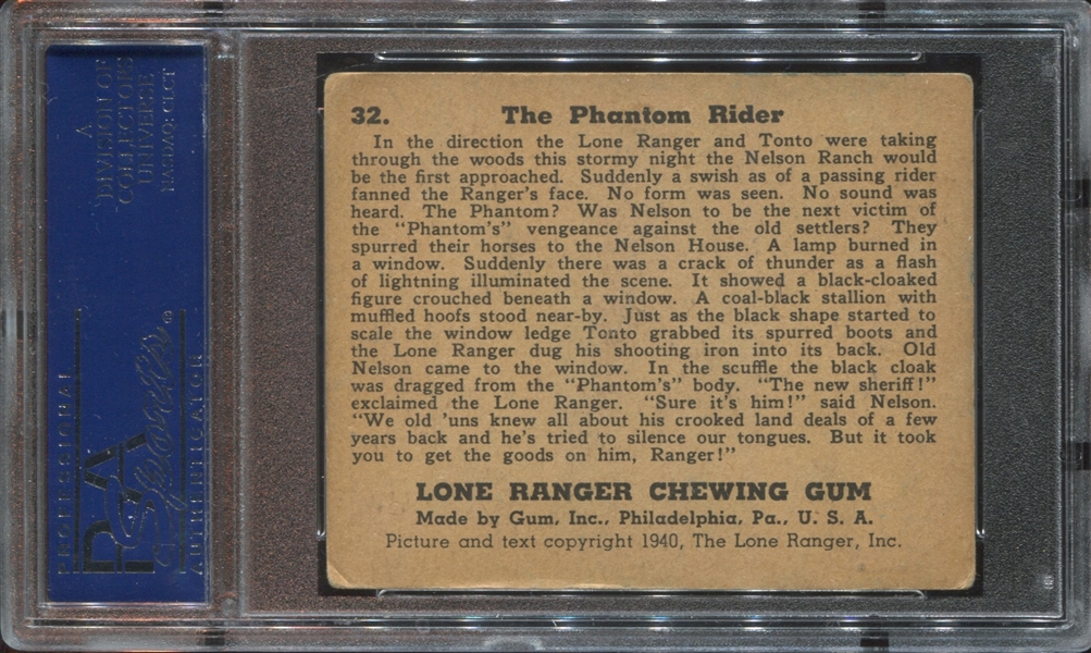 R83 Gum Inc Lone Ranger Graded Pair of Cards