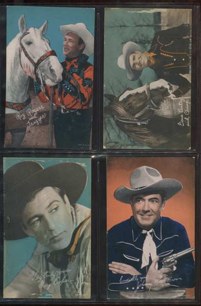 1950's Multicolor Exhibit Western Series Lot of (29) Cards