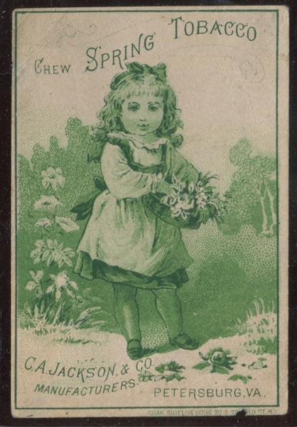 1890s Spring Tobacco Trade Card