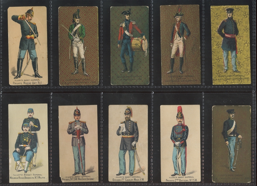 N224 Kinney Military United States Types Lot of (57) Cards