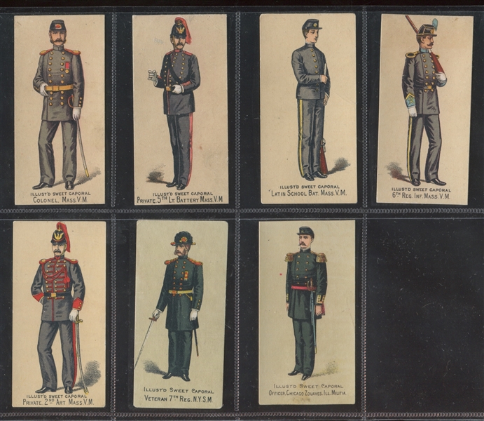 N224 Kinney Military United States Types Lot of (57) Cards