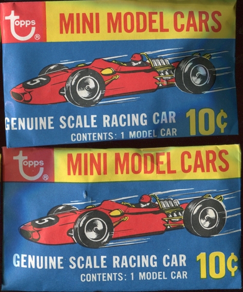 1970 Topps Mini Model Cars Lot of (2) Unopened Packs