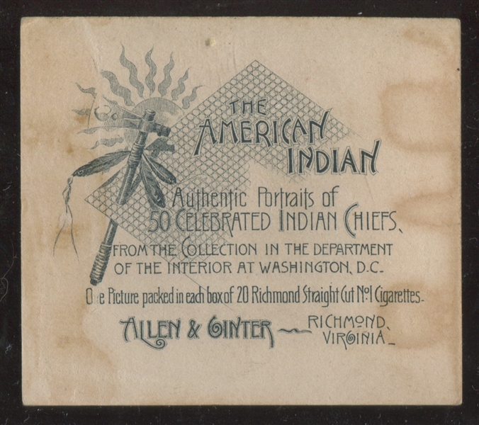 N36 Allen & Ginter American Indians - Always Riding