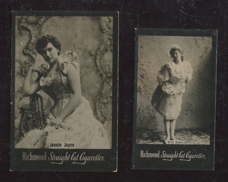 T452 Richmond Straight Cuts Actresses Type Card Pair