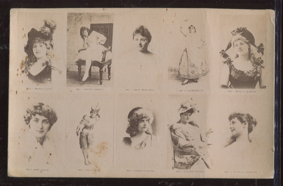 N276 Lorillard/Climax Actresses Type Card (w/Lillian Russell)
