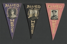 BF1 Allied Heroes Pennants Lot of (3) Foreign WWI Figures