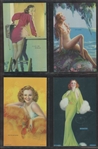 W424-M1 W424-M4 Mutoscope "All American Girls" Complete High Grade Set of (32) Cards