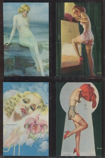 W424-M1 W424-M4 Mutoscope All American Girls Complete High Grade Set of (32) Cards