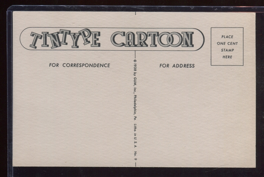 R189 Gum Inc Tintype Cartoons Postcard I Don't Care What You Say--I'm Drunk 