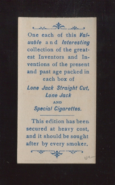 N365 Lone Jack Tobacco Inventors Capt. James B. Eads