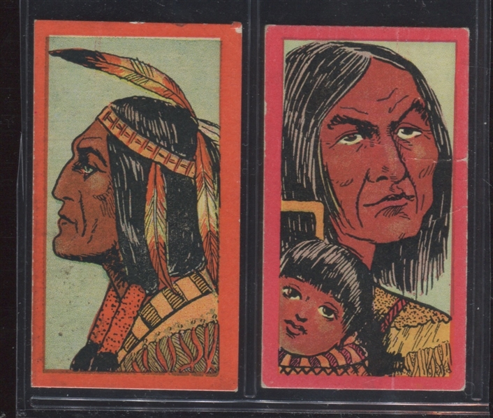 T74 Booker Tobacco Indian Series Lot of (2) Cards
