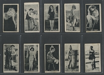 "W" Mack Sennett Bathing Beauties Strip Card Lot of (15) Cards