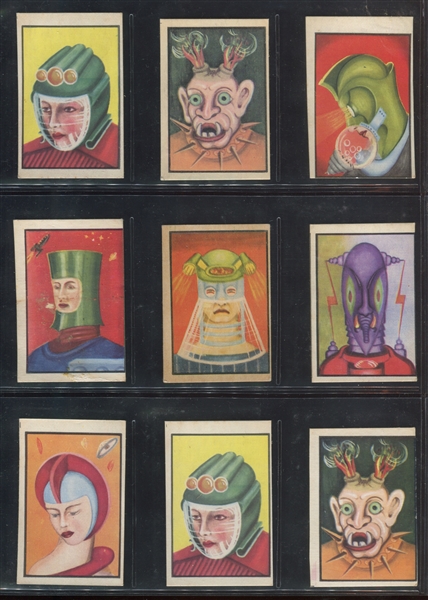 1960's Colinville Space Cards Lot of (9) Cards