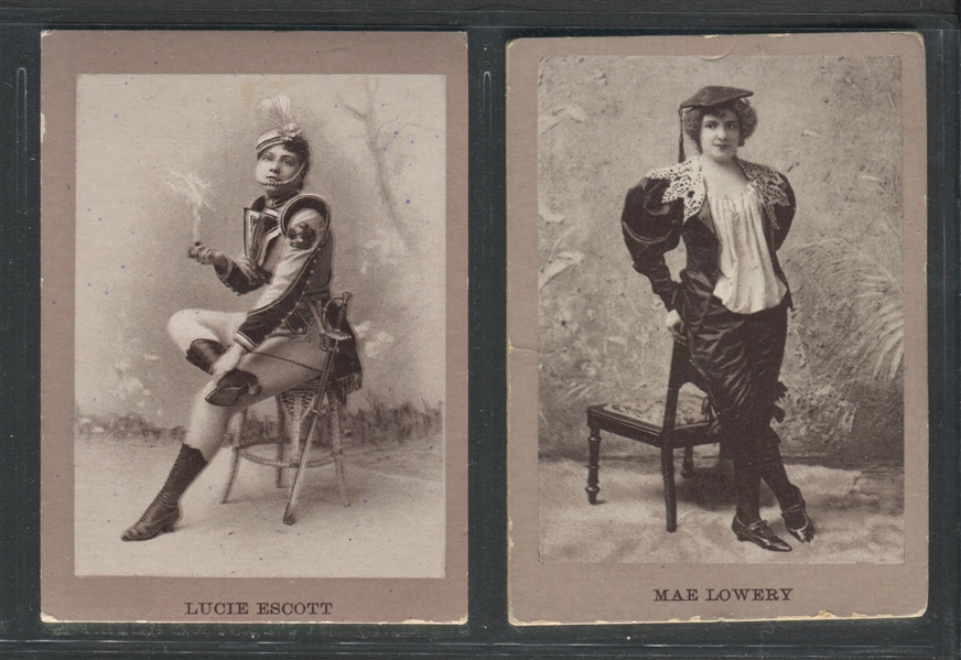 N541 U.S. Tobacco Co Actresses Lot of (2) Cards