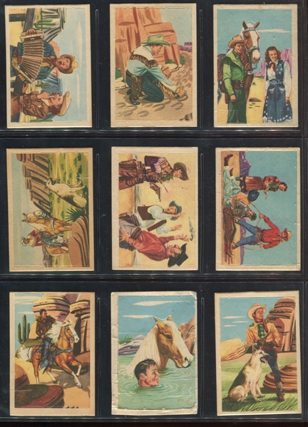 F278-19 Post Cereal Roy Rogers Pop Out Cards Lot of (9) Cards