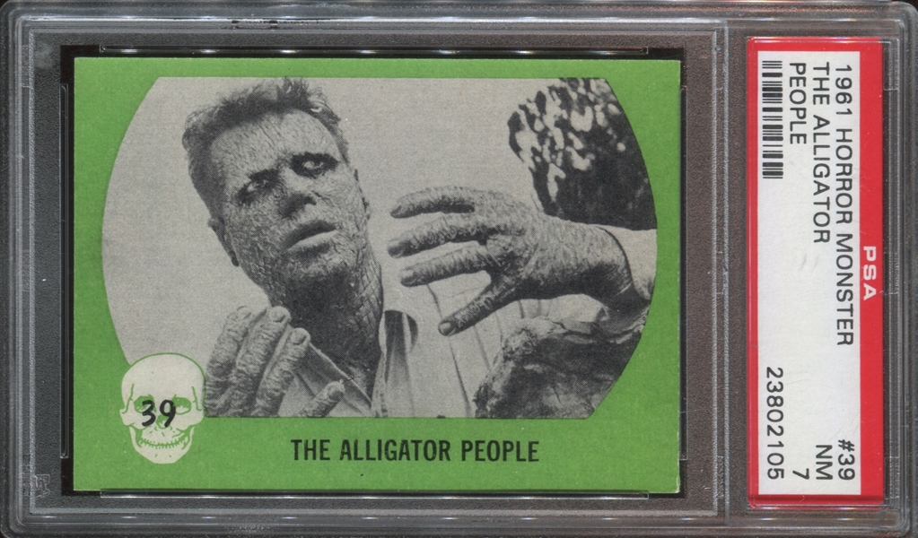1961 Nu-Cards “Horror Monster” #39 PSA-7 (Grey back)