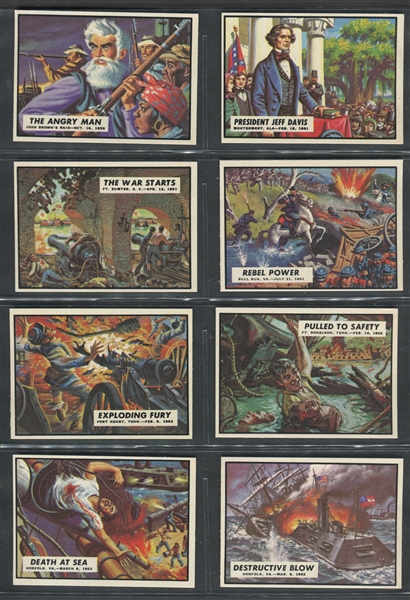 1962 Topps Civil War News Complete High Grade Set of (88) Cards