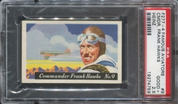 F277-4 Heinz Rice Flakes Famous Aviators #9 Frank Hawkes PSA2.5 Good+