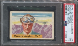 F277-4 Heinz Rice Flakes Famous Aviators #7 Howard Hughes PSA1 