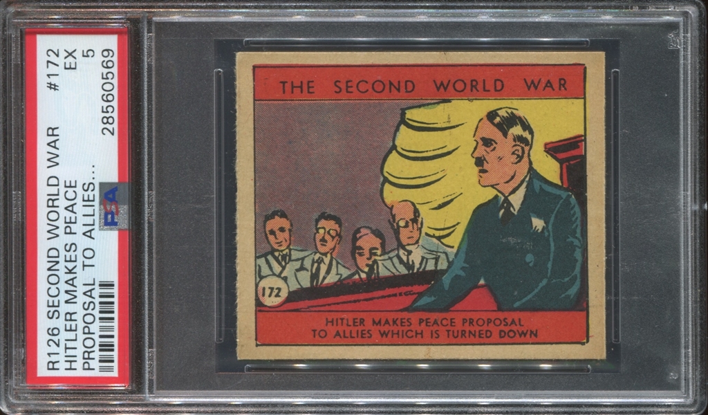 R126 Second World War #172 Hitler Makes Peace PSA5 EX