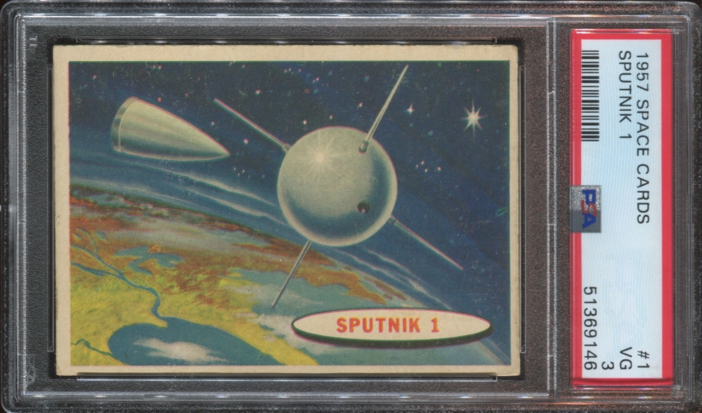 1957 Topps Space #1 Sputnik 1 PSA3 VG