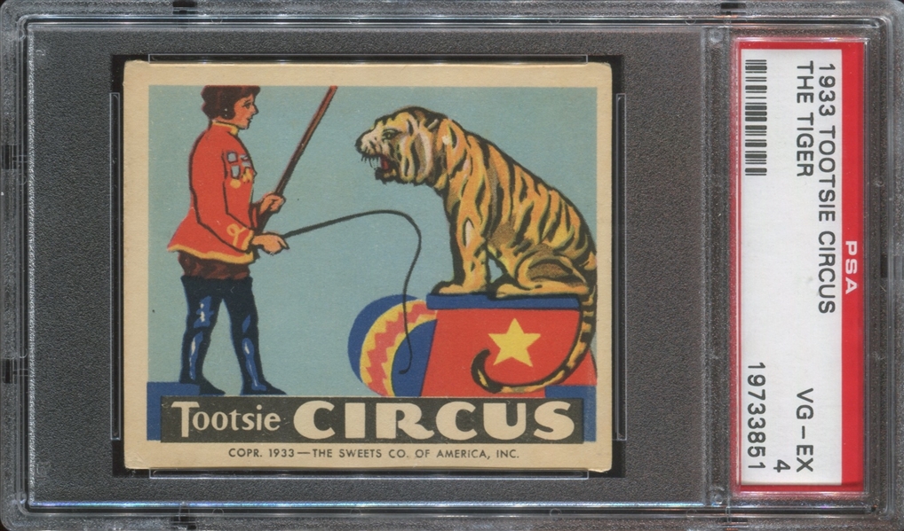R152 Sweets Company Tootsie Circus The Tiger PSA4 VG-EX