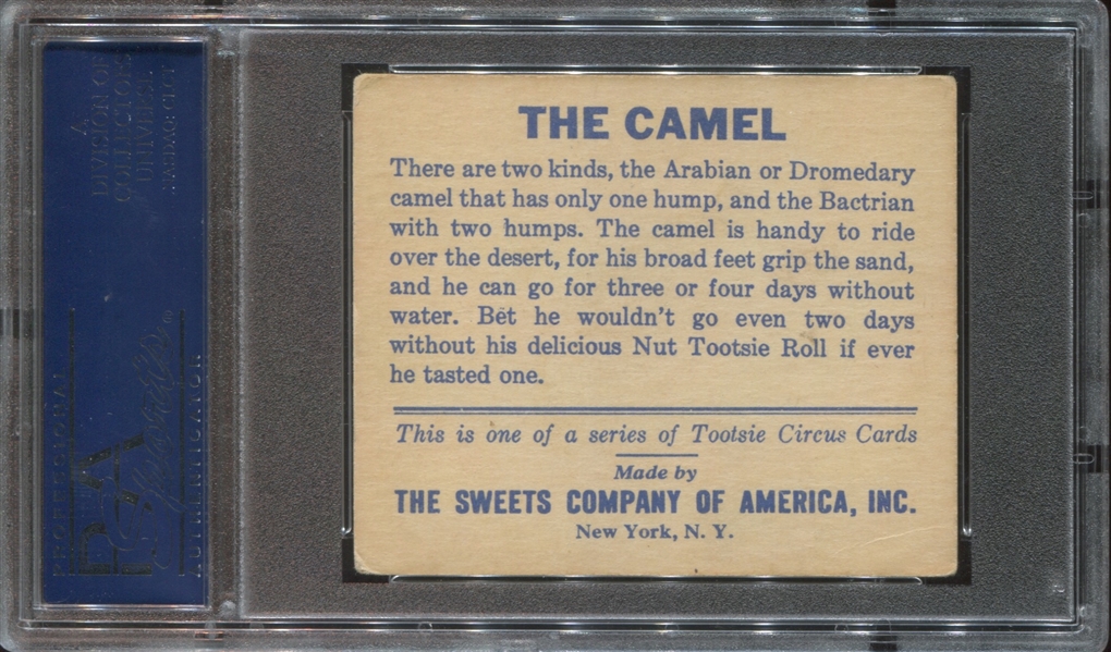 R152 Sweets Company Tootsie Circus The Camel PSA3 VG