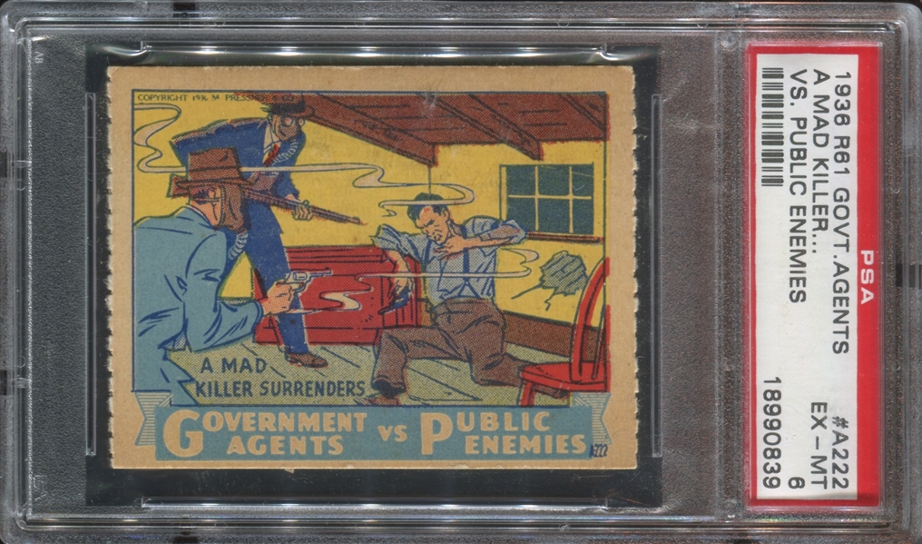 R61 Government Agents vs. Public Enemies Lot of (3) PSA-Graded Cards