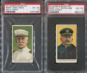 E2 Lauer & Suter Navy Officers Lot of (2) Cards