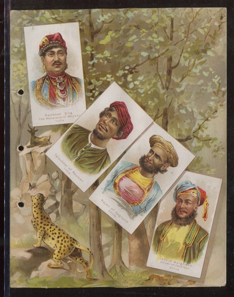A47 / N189 Kimball Savage and Semi-Barbarous Chiefs and Rulers Album Pages (2 Different)